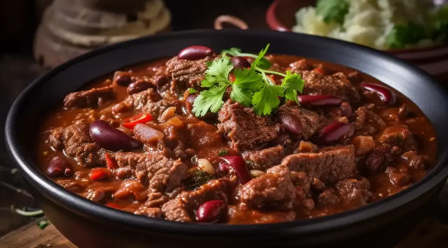 Bowl of Chili with Beans