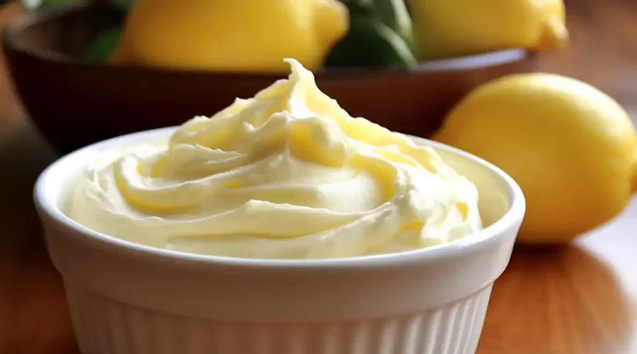 Bowl of Lemon Frosting