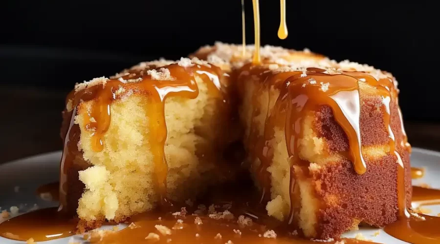 Cider Sauce over Cake