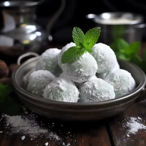 Mint Cream Cheese Balls