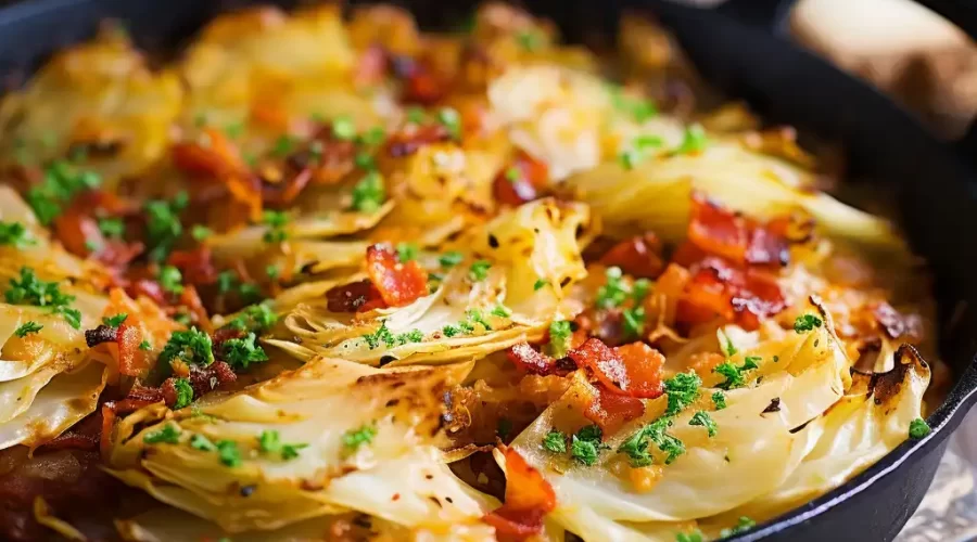 Skillet Braised Cabbage